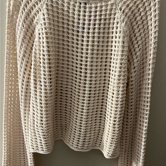 Wild Fable Open-Knit Cream Sweater - Picture 2 of 2